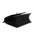 CHANEL CAMELLIA PATTERN METALLIC PRINT TURNLOCK CHAIN SHOULDER BAG BLACK LEATHER GOLD HARDWARE 90344459