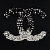 CHANEL COCOMARK WINTER SCARF RHINESTONE BLACK CASHMERE ACCESSORY 90311998