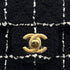 CHANEL COCO BALL MINI MATELASSE CHAIN SHOULDER BAG BLACK WHITE TWEED GOLD HARDWARE 90318755