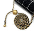 CHANEL COCO BALL MINI MATELASSE CHAIN SHOULDER BAG BLACK WHITE TWEED GOLD HARDWARE 90318755