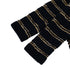 CHANEL COCO BUTTON BORDER TWEED LONG COAT BLACK GOLD WOOL 38 P64 RTW 90324155