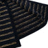 CHANEL COCO BUTTON BORDER TWEED LONG COAT BLACK GOLD WOOL 38 P64 RTW 90324155