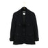 CHANEL COCO BUTTON JACKET BLACK WOOL 38 07A RTW 90323522