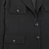 CHANEL COCO BUTTON JACKET BLACK WOOL 38 07A RTW 90323522