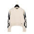 CHANEL COCO BUTTON KNIT TOPS FLOWER WHITE BLACK CASHMERE 42 P70 RTW 90324149