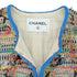 CHANEL NO COLLAR JACKET MULTICOLOR TWEED COTTON 40 RTW 90350609