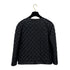 CHANEL COCO BUTTON QUILTED LEATHER JACKET BLACK LAMB SKIN 38 P46 RTW 90319630