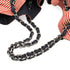CHANEL COCO CABAS GM CHAIN SHOULDER TOTE BAG BLUE RED DENIM CANVAS SILVER HARDWARE 90348216
