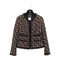 CHANEL DOUBLE POCKET TWEED JACKET SEQUINS BLACK RED WOOL 42 02A RTW 90309855