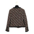 CHANEL DOUBLE POCKET TWEED JACKET SEQUINS BLACK RED WOOL 42 02A RTW 90309855