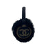 CHANEL EARMUFFS COCOMARK BLACK GOLD RABBIT FUR 90319709