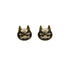 CHANEL EARRINGS CAT MOTIF COCOMARK BLACK ACCESSORY D19V 90313538
