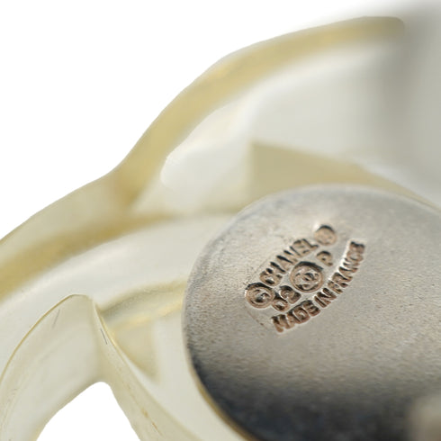CHANEL EARRINGS COCOMARK CLEAR ACCESSORY 02P 90338891