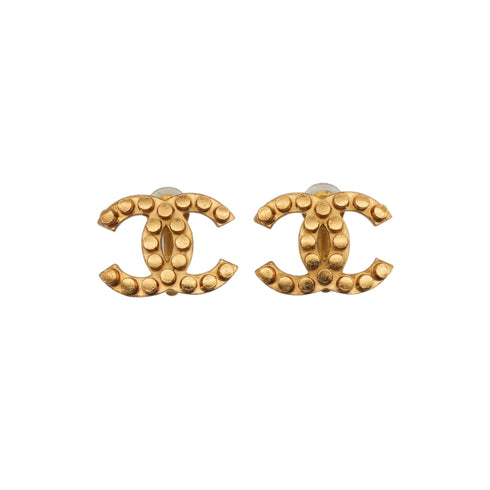 CHANEL EARRINGS COCOMARK GOLD ACCESSORY 02A 90323137