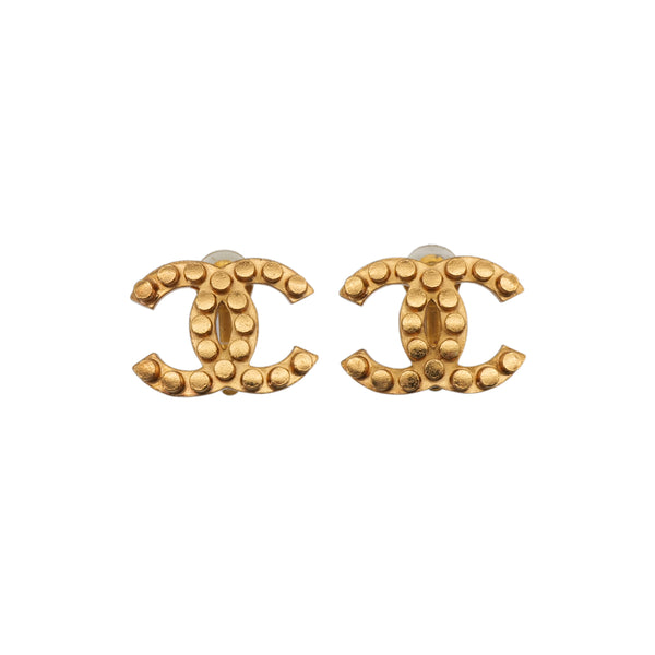 CHANEL EARRINGS COCOMARK GOLD ACCESSORY 02A 90323137