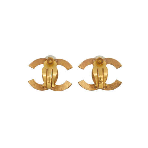 CHANEL EARRINGS COCOMARK GOLD ACCESSORY 02A 90323137
