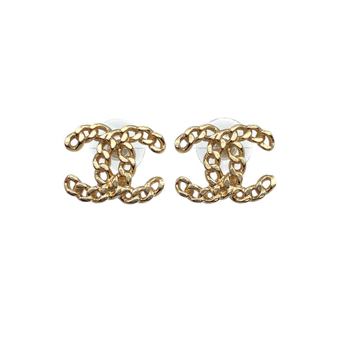 CHANEL EARRINGS COCOMARK GOLD ACCESSORY 16B 90312679