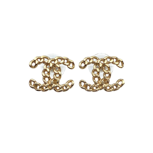 CHANEL EARRINGS COCOMARK GOLD ACCESSORY 16B 90312679