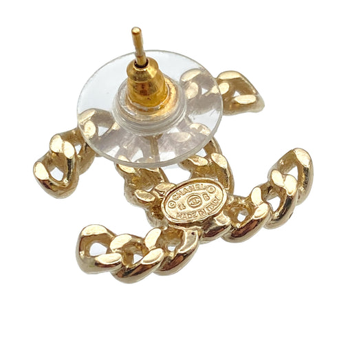 CHANEL EARRINGS COCOMARK GOLD ACCESSORY 16B 90312679