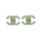 CHANEL EARRINGS COCOMARK GREEN ACCESSORY 01P 90334884