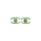 CHANEL EARRINGS COCOMARK GREEN CLEAR ACCESSORY 01P 90341468
