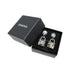 CHANEL EARRINGS COCOMARK LOCK SWING CLEAR SILVER ACCESSORY 14K 90340366