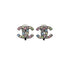 CHANEL EARRINGS COCOMARK RHINESTONE MULTICOLOR ACCESSORY 05A 90321059