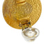 CHANEL EARRINGS COCOMARK ROUND BLACK GOLD ACCESSORY 01P 90327614