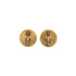 CHANEL EARRINGS COCOMARK ROUND GOLD BLACK ACCESSORY 01P 90323154
