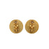 CHANEL EARRINGS COCOMARK ROUND GOLD BLACK ACCESSORY 01P 90335623