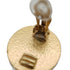 CHANEL EARRINGS COCOMARK ROUND GOLD BLACK ACCESSORY 01P 90335623