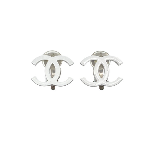 CHANEL EARRINGS COCOMARK WHITE ACCESSORY 04C 90321030
