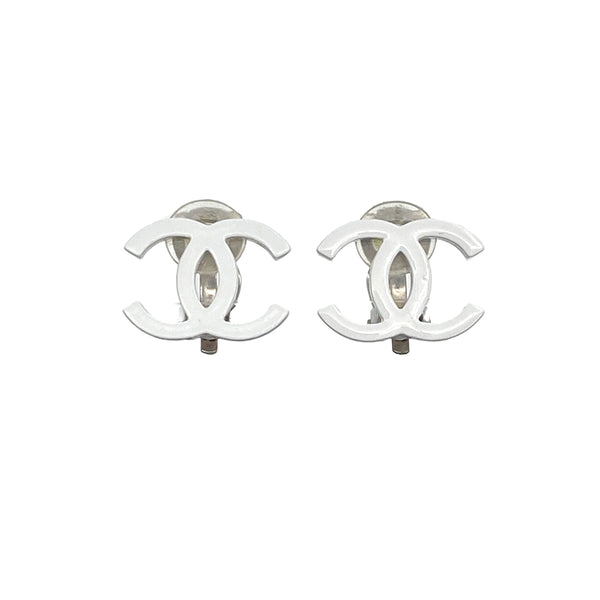 CHANEL EARRINGS COCOMARK WHITE ACCESSORY 04C 90321030