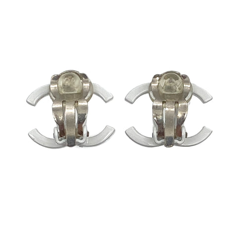 CHANEL EARRINGS COCOMARK WHITE ACCESSORY 04C 90321030