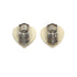 CHANEL EARRINGS HEART COCOMARK WHITE PINK GREEN ACCESSORY 04C 90321093