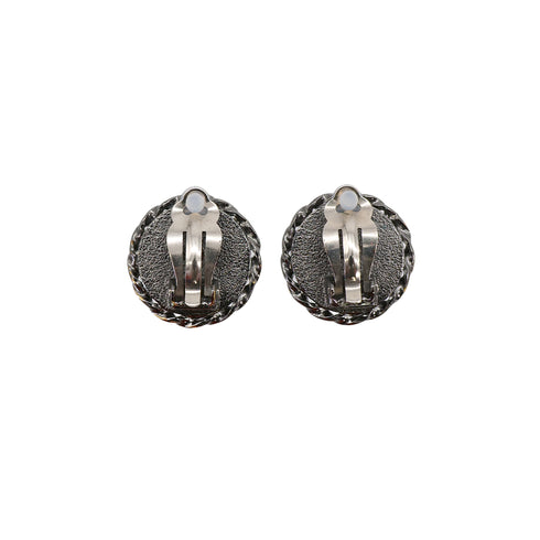 CHANEL EARRINGS MADEMOISELLE SILVER ACCESSORY 03P 90321139