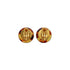 VINTAGE CHANEL EARRINGS TORTOISESHELL COCOMARK ROUND ACCESSORY 97P 90337697