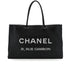 CHANEL ESSENTIAL TOTE BAG BLACK LAMB SKIN 90343980