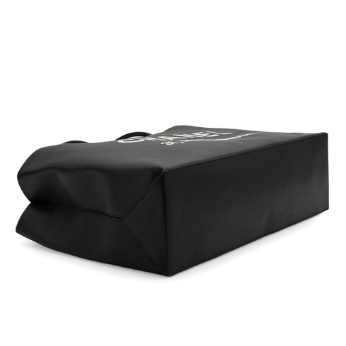 CHANEL ESSENTIAL TOTE BAG BLACK LAMB SKIN 90343980