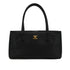 CHANEL EXECUTIVE TOTE HAND BAG BLACK LEATHER GOLD HARDWARE 90335833