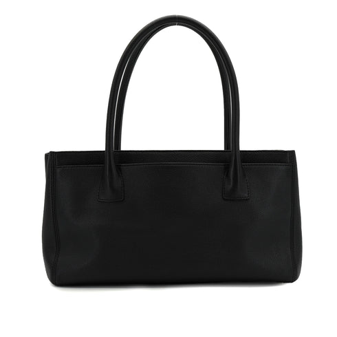 CHANEL EXECUTIVE TOTE HAND BAG BLACK LEATHER GOLD HARDWARE 90335833