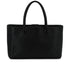 CHANEL EXECUTIVE TOTE SHOULDER BAG BLACK LEATHER SILVER HARDWARE 90341902