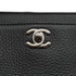 CHANEL EXECUTIVE TOTE SHOULDER BAG BLACK LEATHER SILVER HARDWARE 90341902