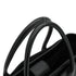 CHANEL EXECUTIVE TOTE SHOULDER BAG BLACK LEATHER SILVER HARDWARE 90341902
