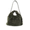 CHANEL FAUX FUR 2WAY CHAIN HAND SHOULDER BAG KHAKI SILVER HARDWARE 90346120