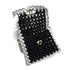 CHANEL FAUX PEARL CHAIN SHOULDER BAG WHITE BLACK GOLD HARDWARE 90317003