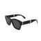 CHANEL FOLDABLE SUNGLASSES COCOMARK RHINESTONE BLACK GOLD EYEWEAR 90327599