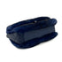 CHANEL FUR CHAIN SHOULDER BAG BLUE LAMB SKIN SILVER HARDWARE 90322023