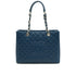 CHANEL GST BIG COCO CHAIN TOTE BAG BLUE CAVIAR SKIN SILVER HARDWARE 90346123