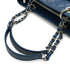 CHANEL GST BIG COCO CHAIN TOTE BAG BLUE CAVIAR SKIN SILVER HARDWARE 90346123